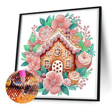 Load image into Gallery viewer, Diamond Painting - Partial Special Shaped - Christmas atmosphere cookie man (30*30CM)