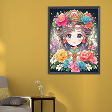 Load image into Gallery viewer, Diamond Painting - Full Round - Flower and Girl Cartoon Series (50*60CM)