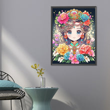 Load image into Gallery viewer, Diamond Painting - Full Round - Flower and Girl Cartoon Series (50*60CM)
