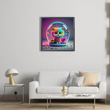 Load image into Gallery viewer, AB Diamond Painting - Full Round - Loving colorful cats (30*30CM)