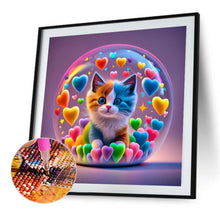 Load image into Gallery viewer, AB Diamond Painting - Full Round - Loving colorful cats (30*30CM)