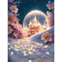 Load image into Gallery viewer, Diamond Painting - Full Round - Fantasy flower road in snow (30*40CM)