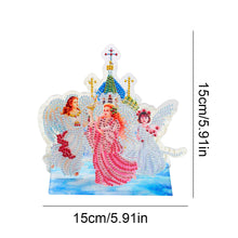 Load image into Gallery viewer, Acrylic Church Angel Diamond Painting Desktop Decor for Office Desktop Decor
