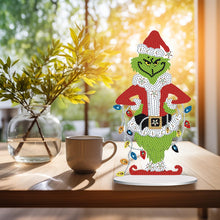 Load image into Gallery viewer, Acrylic Grinch Round+Special Shape Diamond Painting Tabletop Ornaments Kit (#1)
