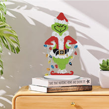 Load image into Gallery viewer, Acrylic Grinch Round+Special Shape Diamond Painting Tabletop Ornaments Kit (#1)