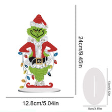 Load image into Gallery viewer, Acrylic Grinch Round+Special Shape Diamond Painting Tabletop Ornaments Kit (#1)