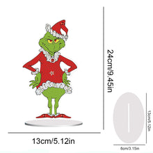 Load image into Gallery viewer, Acrylic Grinch Round+Special Shape Diamond Painting Tabletop Ornaments Kit (#3)