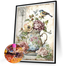 Load image into Gallery viewer, AB Diamond Painting - Full Round - Birds singing and flowers fragrant (30*40CM)