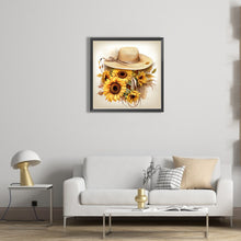 Load image into Gallery viewer, AB Diamond Painting - Full Square - Sunflower and straw hat (40*40CM)