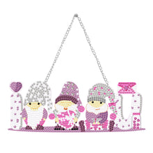 Load image into Gallery viewer, Acrylic Love Gnome Single-Sided 5D DIY Diamond Painting Hanging Pendant 20x10cm
