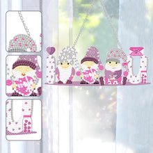 Load image into Gallery viewer, Acrylic Love Gnome Single-Sided 5D DIY Diamond Painting Hanging Pendant 20x10cm