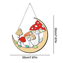 Load image into Gallery viewer, Acrylic Moon Mushroom Single-Sided DIY Diamond Painting Hanging Pendant 20x20cm