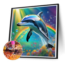 Load image into Gallery viewer, Diamond Painting - Full Round - dolphin (30*30CM)