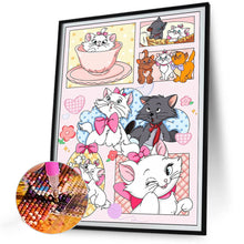 Load image into Gallery viewer, Diamond Painting - Full Round - mary cat (30*40CM)