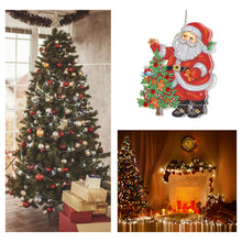 Load image into Gallery viewer, Special Shape Diamond Art Hanging Lamp Diamond Art Handmade Craft (Santa)