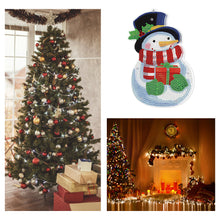 Load image into Gallery viewer, Special Shape Diamond Art Hanging Lamp Diamond Art Handmade Craft (Xmas Snowman)