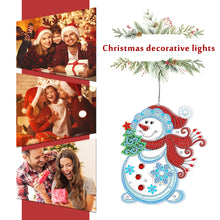Load image into Gallery viewer, Special Shape Diamond Art Hanging Lamp Diamond Art Handmade Craft (Christmas #3)