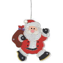 Load image into Gallery viewer, Special Shape Diamond Art Hanging Lamp Diamond Art Handmade Craft (Christmas #4)
