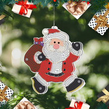 Load image into Gallery viewer, Special Shape Diamond Art Hanging Lamp Diamond Art Handmade Craft (Christmas #4)