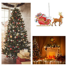 Load image into Gallery viewer, Special Shape Diamond Art Hanging Lamp Diamond Art Handmade Craft (Christmas #5)