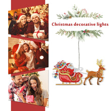 Load image into Gallery viewer, Special Shape Diamond Art Hanging Lamp Diamond Art Handmade Craft (Christmas #5)