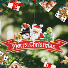 Load image into Gallery viewer, Special Shape Diamond Art Hanging Lamp Diamond Art Handmade Craft (Christmas #6)