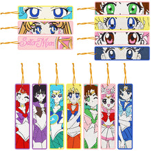 Load image into Gallery viewer, 14 PCS Diamond Painting Bookmarks for Reading Lover(Pretty Guardian Sailor Moon)