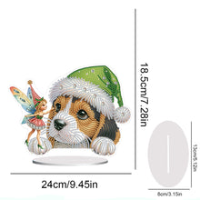 Load image into Gallery viewer, Diamond Painting Desktop Decoration for Home Office Desktop Decor(Dog and Pixie)