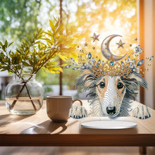 Load image into Gallery viewer, Diamond Painting Desktop Decor for Home Office Desktop Decor (Crown Sheepdog)