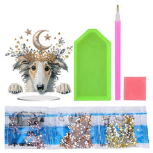 Load image into Gallery viewer, Diamond Painting Desktop Decor for Home Office Desktop Decor (Crown Sheepdog)