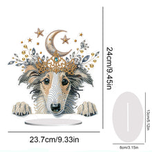 Load image into Gallery viewer, Diamond Painting Desktop Decor for Home Office Desktop Decor (Crown Sheepdog)