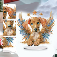Load image into Gallery viewer, Diamond Painting Desktop Decor for Home Office Desktop Decor (Winged Dachshund)