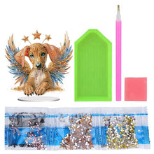 Load image into Gallery viewer, Diamond Painting Desktop Decor for Home Office Desktop Decor (Winged Dachshund)