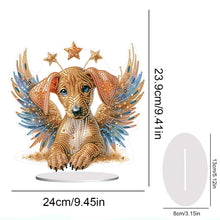 Load image into Gallery viewer, Diamond Painting Desktop Decor for Home Office Desktop Decor (Winged Dachshund)