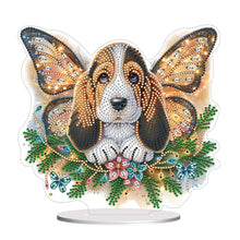Load image into Gallery viewer, Diamond Painting Desktop Decoration for Home Office Desktop Decor (Basset Hound)