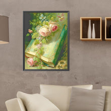 Load image into Gallery viewer, Diamond Painting - Full Round - Flowers and books (30*40CM)