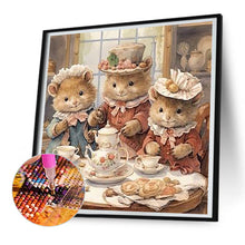 Load image into Gallery viewer, Diamond Painting - Full Round - Warm animal family (30*30CM)