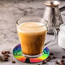 Load image into Gallery viewer, 8 PCS Acrylic Diamond Painting Art Coaster Kit with Holder (Rainbow Tree)