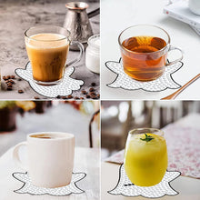 Load image into Gallery viewer, 8 PCS Acrylic Diamond Painting Art Coaster Kit with Holder for Beginner (Ghost)