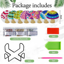Load image into Gallery viewer, 8 PCS Acrylic Diamond Painting Art Coaster Kit with Holder (Mushroom)