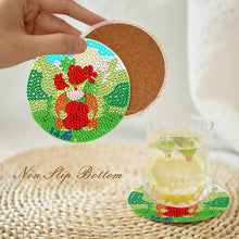 Load image into Gallery viewer, 8 PCS Acrylic Diamond Painting Art Coaster Kit with Holder (Garden Gnome)