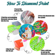 Load image into Gallery viewer, 8 PCS Acrylic Diamond Painting Art Coaster Kit with Holder (Marine Gnome)
