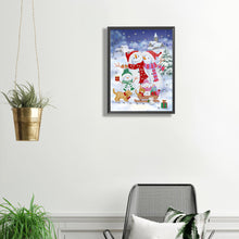 Load image into Gallery viewer, Diamond Painting - Partial Special Shaped - snowman (30*40CM)