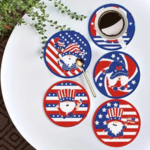 Load image into Gallery viewer, 9 PCS Acrylic Diamond Painting Coasters Kits with Holder for Adults Kids (Gnome)