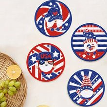 Load image into Gallery viewer, 9 PCS Acrylic Diamond Painting Coasters Kits with Holder for Adults Kids (Gnome)