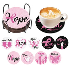 Load image into Gallery viewer, 9 PCS Acrylic Diamond Painting Coasters Kits with Holder for Adults Kids (Love)