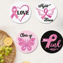 Load image into Gallery viewer, 9 PCS Acrylic Diamond Painting Coasters Kits with Holder for Adults Kids (Love)