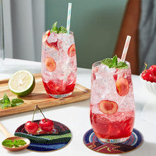 Load image into Gallery viewer, 9 PCS Acrylic Diamond Painting Coasters Kits with Holder for Adults (Sun Stars)