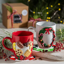 Load image into Gallery viewer, 8 PCS Wooden Diamond Painting Coasters Kits with Holder for Adults Kids (Santa)