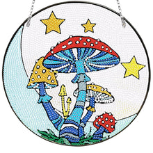Load image into Gallery viewer, Acrylic Mushroom Single-Sided DIY Diamond Painting Hanging Pendant 20x20cm (#2)